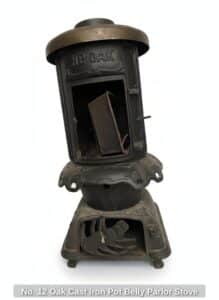 No.-Oak-Cast-Iron-Pot-Belly-Parlor-Stove