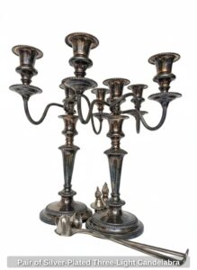 Pair-of-Silver-Plated-Three-Light-Candelabra