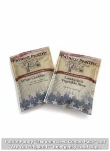 Patriot-Pantry-Heirloom-Seed-Combo-Pack-and-Are-You-Prepared-Emergency-Food-Supply-Assortment-fifth-image