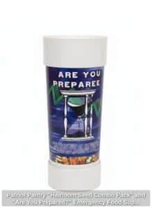 Patriot-Pantry-Heirloom-Seed-Combo-Pack-and-Are-You-Prepared-Emergency-Food-Supply-Assortment-fourth-image