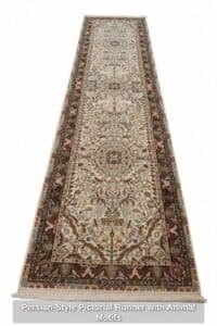 Persian-Style-Pictorial-Runner-with-Animal-Motifs