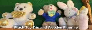 Plush-Toy-Trio-and-Wooden-Figurine