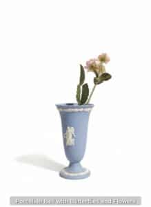 Porcelain-Bell-with-Butterflies-and-Flowers