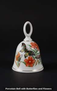 Porcelain-Bell-with-Butterflies-and-Flowers-fourth-image