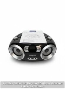 Portable-Audio-Lot-Megatek-CD-Player-Emerson-RCA-Boomboxes