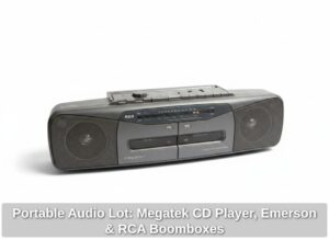 Portable-Audio-Lot-Megatek-CD-Player-Emerson-RCA-Boomboxes-third-image