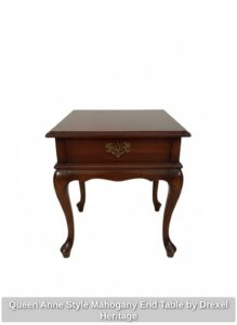 Queen-Anne-Style-Mahogany-End-Table-by-Drexel-Heritage