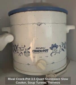 Rival-Crock-Pot-.-Quart-Stoneware-Slow-Cooker-Soup-Tureen-Thermos-second-image