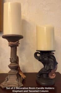 Set-of-Decorative-Resin-Candle-Holders-Elephant-and-Tasseled-Column