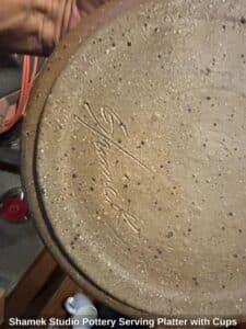 Shamek-Studio-Pottery-Serving-Platter-with-Cups-second-image