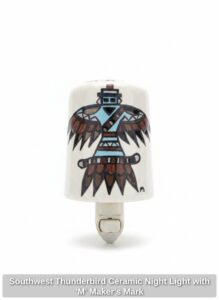 Southwest-Thunderbird-Ceramic-Night-Light-with-M-Makers-Mark