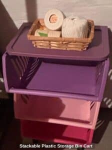 Stackable-Plastic-Storage-Bin-Cart
