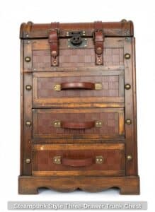 Steampunk-Style-Three-Drawer-Trunk-Chest