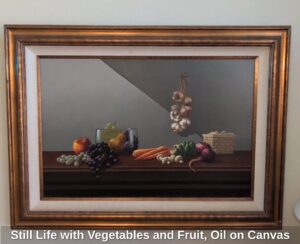 Still-Life-with-Vegetables-and-Fruit-Oil-on-Canvas-by-Maximilian-Ciccone
