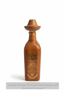Tequila-Terana-Premium-Gold-Bottle-with-Sombrero-Stopper