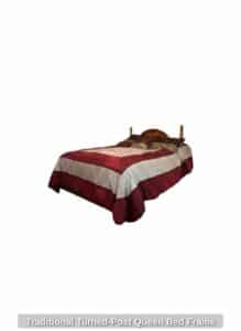 Traditional-Turned-Post-Queen-Bed-Frame-second-image