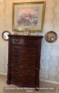 Victorian-Carved-Mahogany-Serpentine-High-Chest