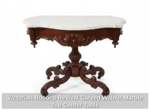 Victorian-Rococo-Revival-Carved-Walnut-Marble-Top-Center-Table