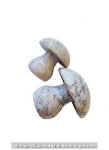 Vintage-Alabaster-Mushroom-Figurines