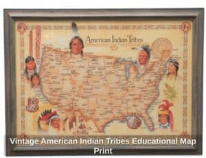 Vintage-American-Indian-Tribes-Educational-Map-Print