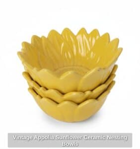 Vintage-Appolia-Sunflower-Ceramic-Nesting-Bowls