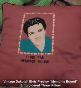 Vintage-Dakotah-Elvis-Presley-Memphis-Bound-Embroidered-Throw-Pillow
