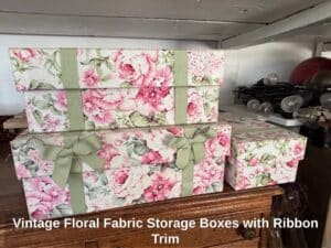 Vintage-Floral-Fabric-Storage-Boxes-with-Ribbon-Trim