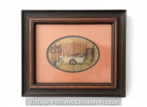 Vintage-Folk-Art-Chicken-Plaque