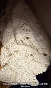 Vintage-Hand-Crocheted-Table-Linens-and-Baby-Blankets