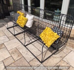 Vintage-Homecrest-Wire-Grid-Garden-Bench