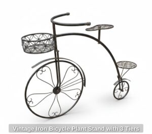 Vintage-Iron-Bicycle-Plant-Stand-with-Tiers-second-image
