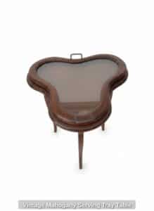 Vintage-Mahogany-Serving-Tray-Table
