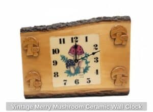 Vintage-Merry-Mushroom-Ceramic-Wall-Clock