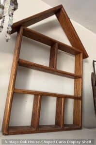 Vintage-Oak-House-Shaped-Curio-Display-Shelf