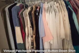 Vintage-Patchwork-Patterned-Button-Down-Shirt-third-image