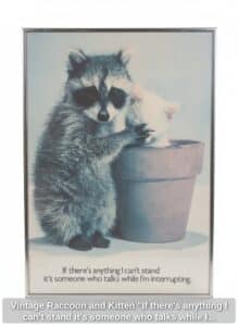 Vintage-Raccoon-and-Kitten-If-theres-anything-I-cant-stand-its-someone-who-talks-while-Im-interrupting-Poster