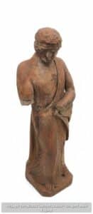Vintage-Terracotta-Garden-Statue-Draped-Male-Figure-second-image
