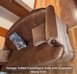 Vintage-Tufted-Camelback-Sofa-with-Exposed-Wood-Trim-second-image
