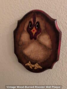 Vintage-Wood-Burned-Rooster-Wall-Plaque