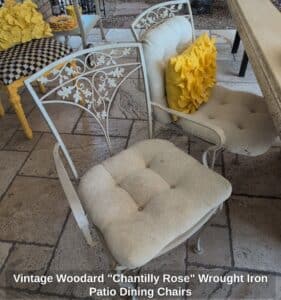 Vintage-Woodard-Chantilly-Rose-Wrought-Iron-Patio-Dining-Chairs