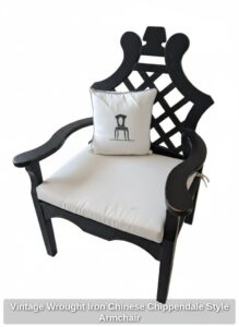 Vintage-Wrought-Iron-Chinese-Chippendale-Style-Armchair
