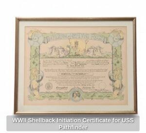 WWII-Shellback-Initiation-Certificate-for-USS-Pathfinder