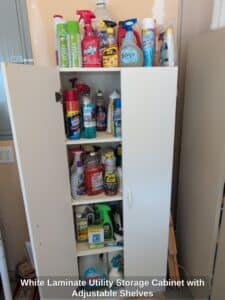 White-Laminate-Utility-Storage-Cabinet-with-Adjustable-Shelves