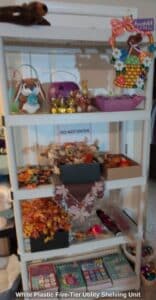 White-Plastic-Five-Tier-Utility-Shelving-Unit