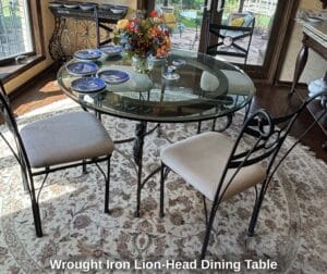 Wrought-Iron-Lion-Head-Dining-Table