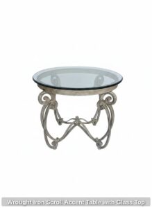 Wrought-Iron-Scroll-Accent-Table-with-Glass-Top