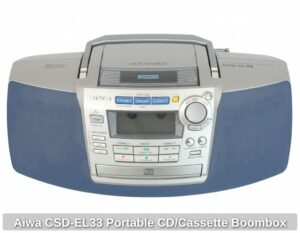 Aiwa-CSD-EL-Portable-CD-or-Cassette-Boombox
