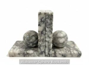 Alabaster-Sphere-Bookends