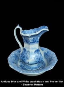 Antique-Blue-and-White-Wash-Basin-and-Pitcher-Set-Shannon-Pattern