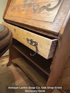 Antique-Larkin-Soap-Co.-Oak-Drop-Front-Secretary-Desk-fourth-image